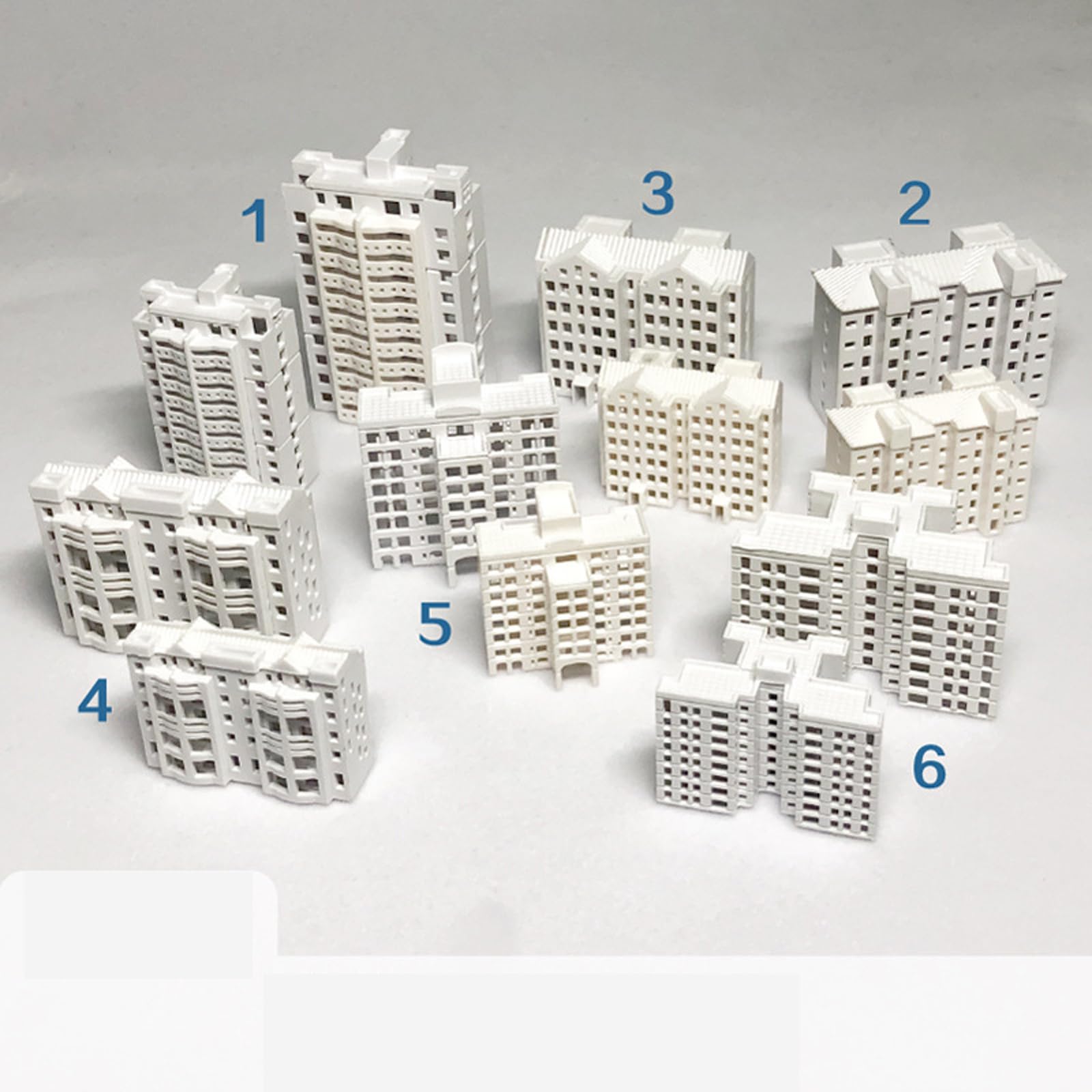 Amazon.co.jp: 塗装されていない住宅のジオラマモデルビル1/800S 1/500
